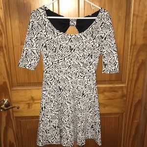 Black and White floral dress